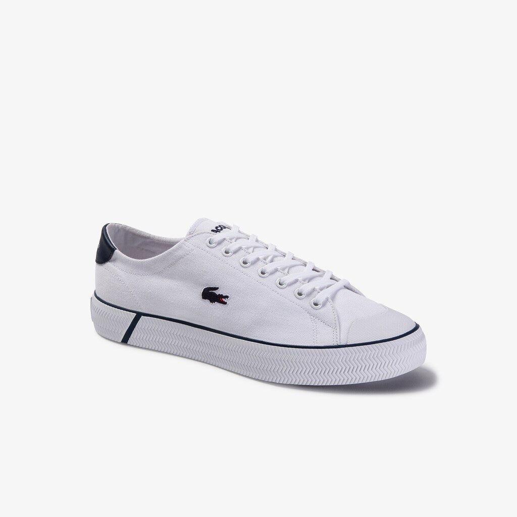 Men's Gripshot Textured Canvas Sneakers / Lacoste