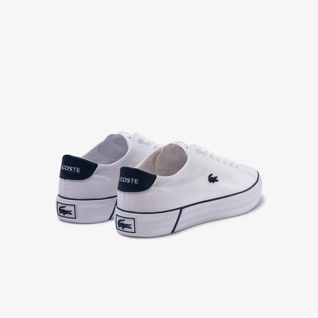 Men's Gripshot Textured Canvas Sneakers / Lacoste