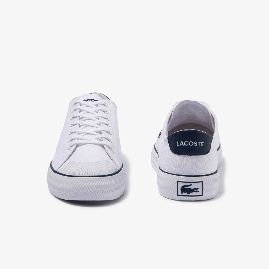 Men's Gripshot Textured Canvas Sneakers / Lacoste