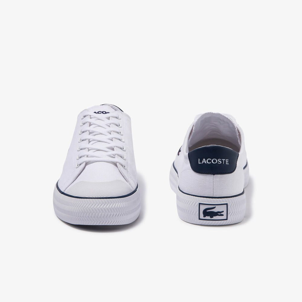 Men's Gripshot Textured Canvas Sneakers / Lacoste