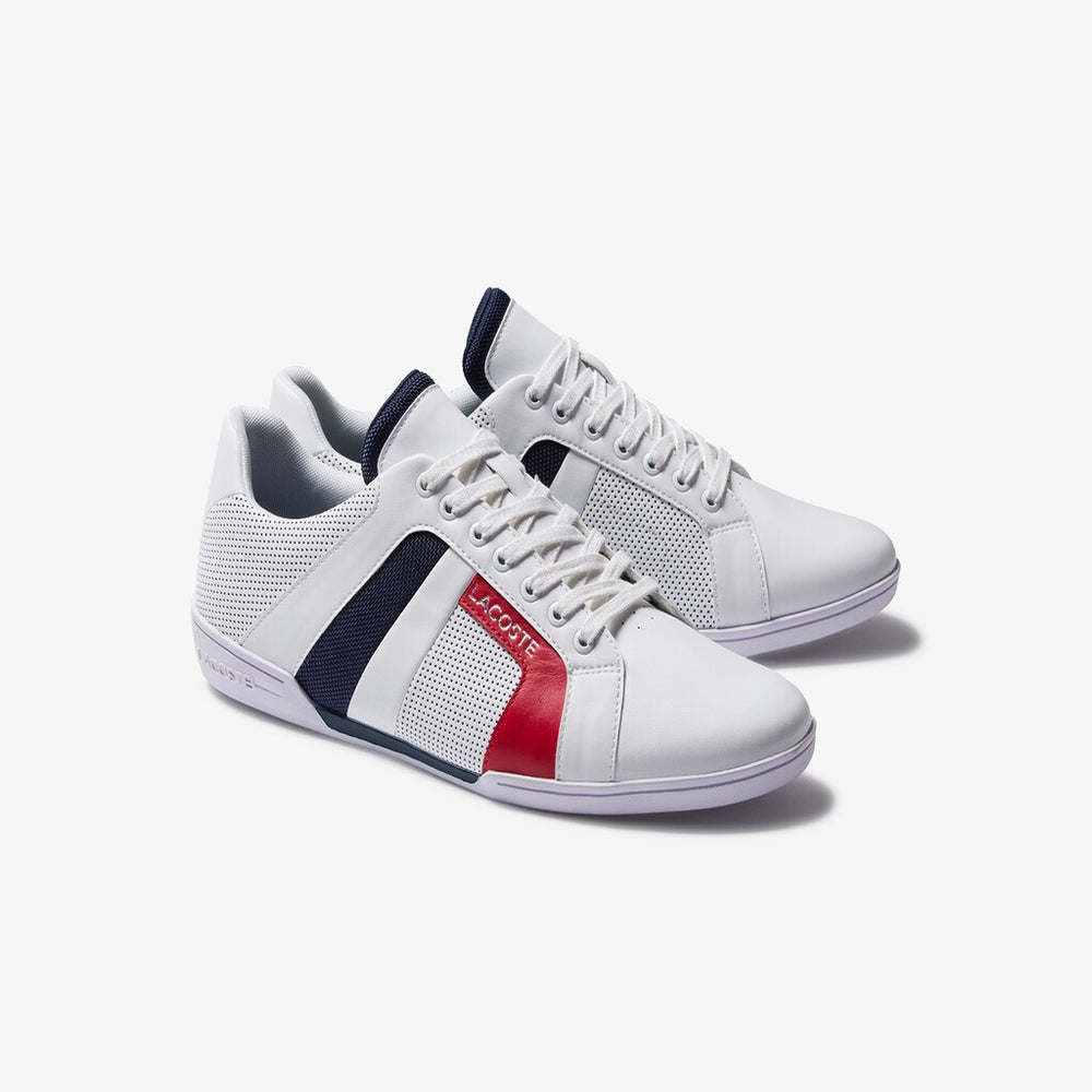 Men's Chaymon Club Leather and Mesh Sneakers / Lacoste