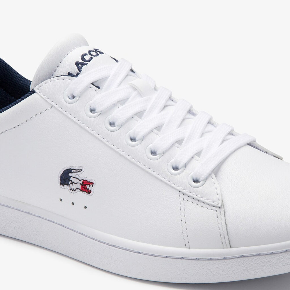 Women's Carnaby Evo Tricolore Leather and Synthetic Sneakers / Lacoste