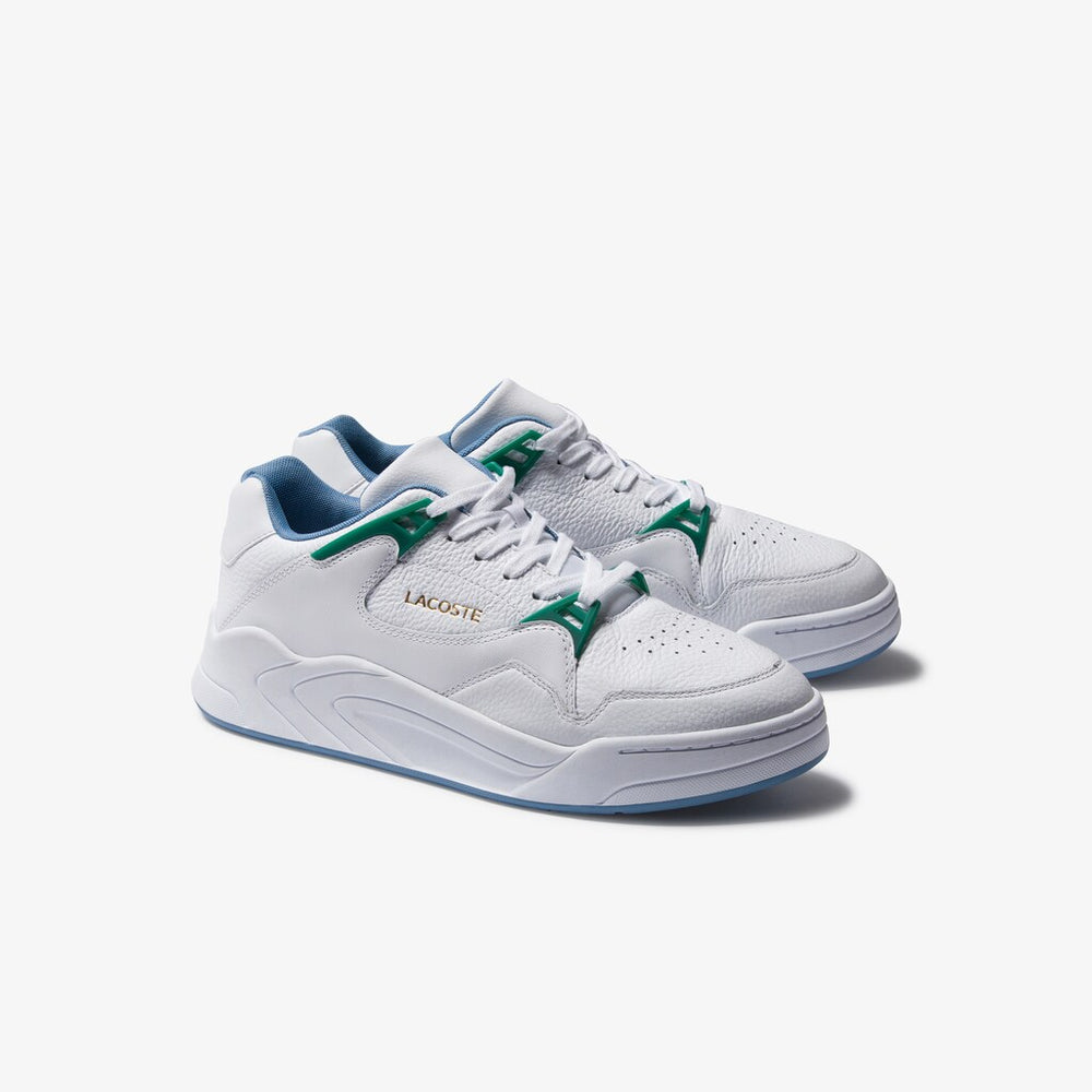 Men's Court Slam Tumbled Leather Sneakers / Lacoste