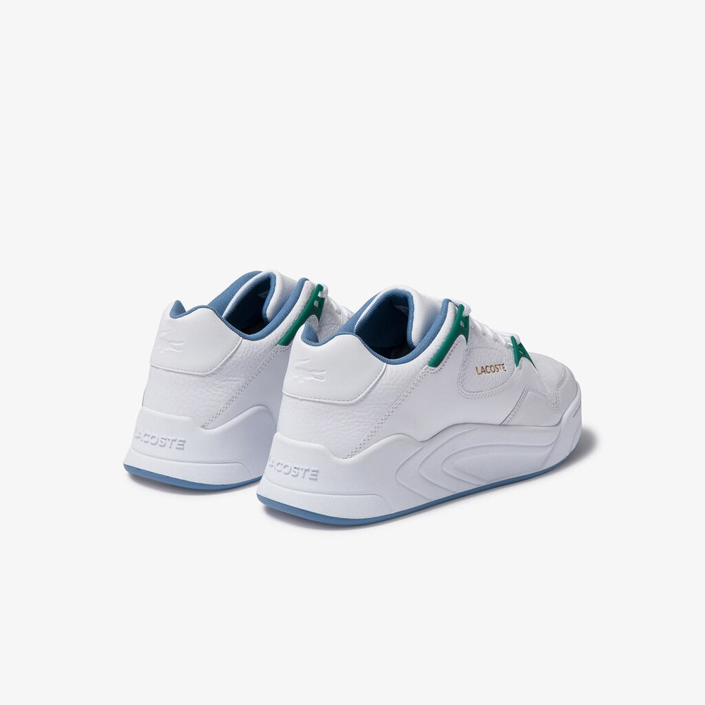 Men's Court Slam Tumbled Leather Sneakers / Lacoste