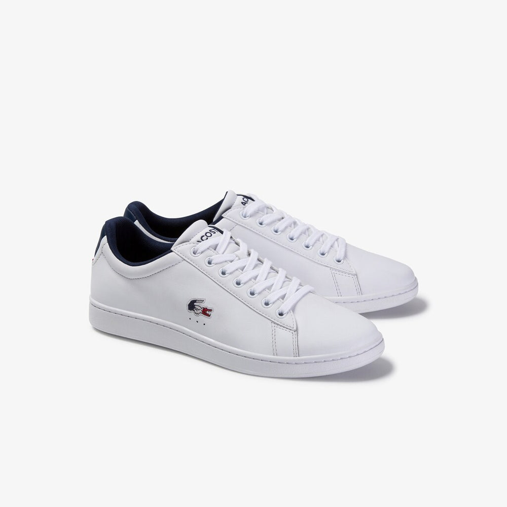 Men's Carnaby Evo Leather and Synthetic Sneakers / Lacoste