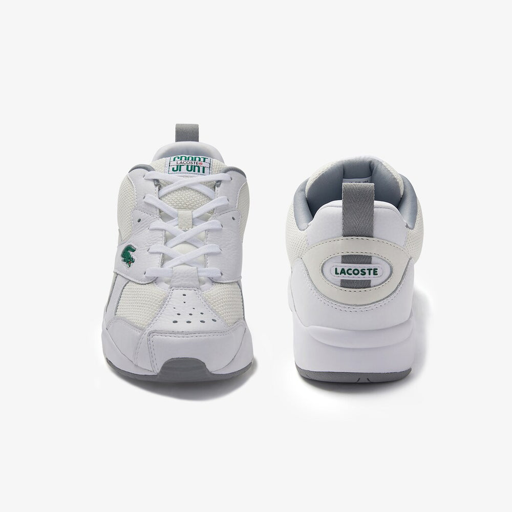 Men's Storm 96 Leather and Textile Sneakers / Lacoste