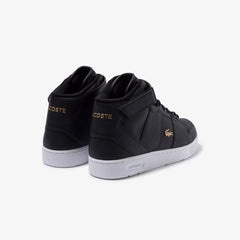Men's Tramline Mid Perforated Leather Sneakers / Lacoste