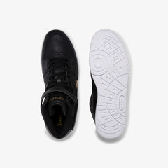 Men's Tramline Mid Perforated Leather Sneakers / Lacoste