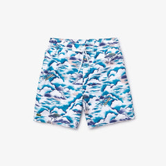 Men's Print Light Quick-Dry Long Swim Shorts / Lacoste