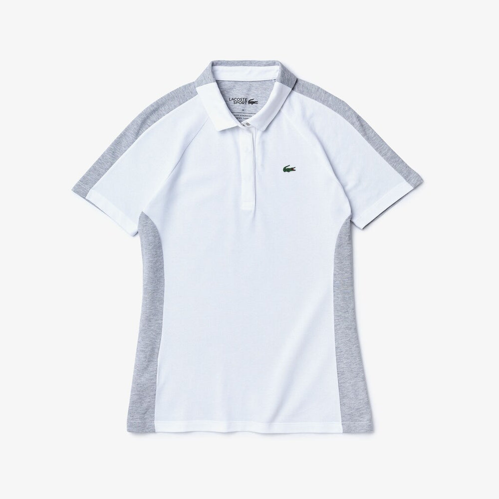 Women's SPORT Two-Tone Stretch Cotton Piqué Golf Polo Shirt / Lacoste