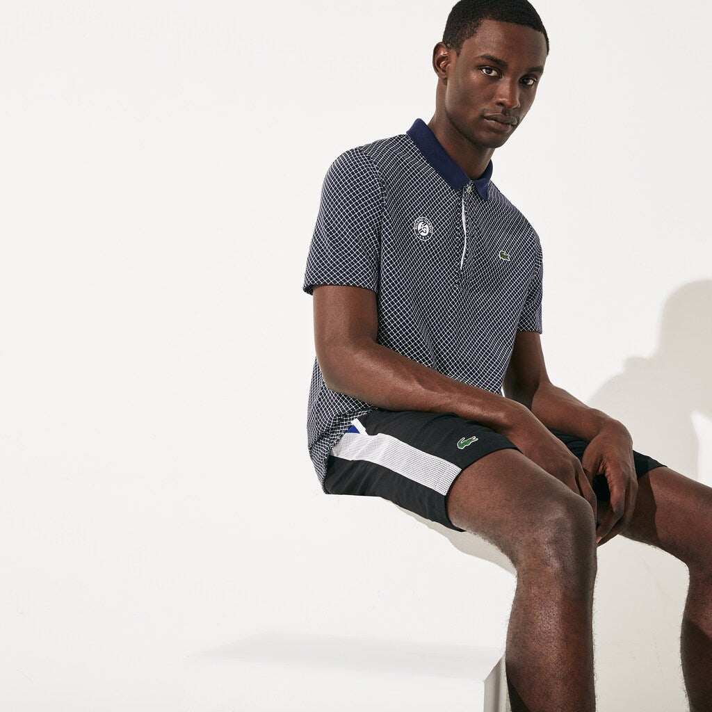 Men's SPORT Roland Garros Print Cotton Polo Shirt / Lacoste