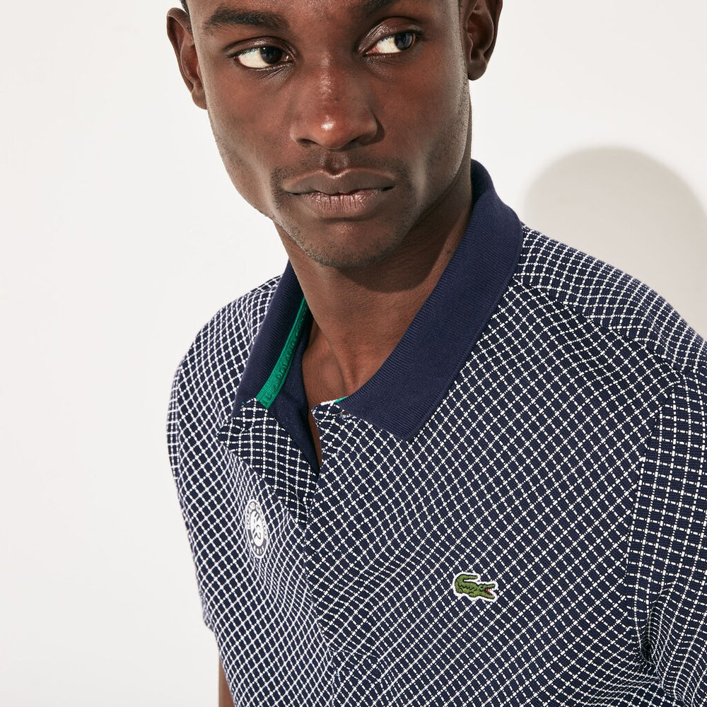 Men's SPORT Roland Garros Print Cotton Polo Shirt / Lacoste