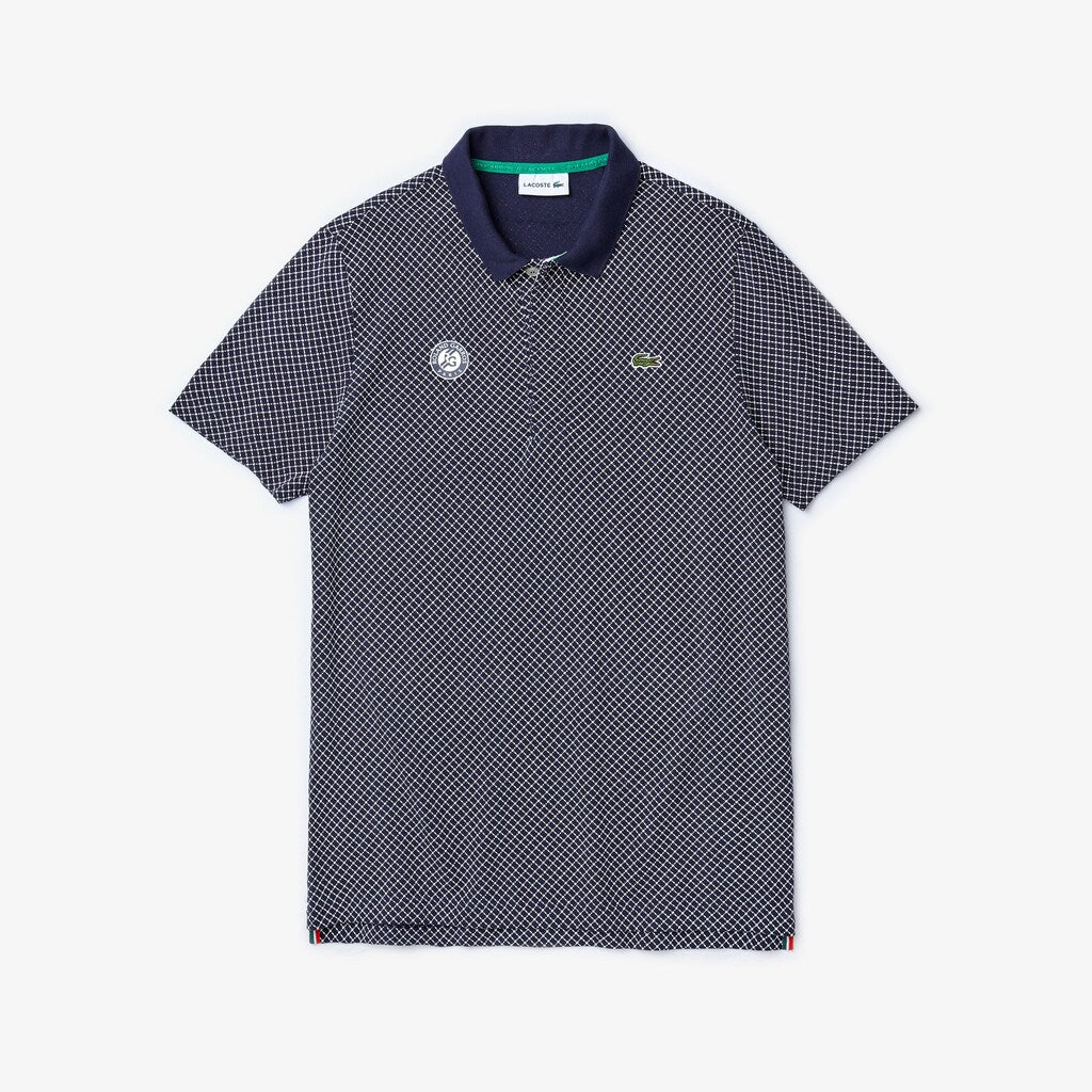 Men's SPORT Roland Garros Print Cotton Polo Shirt / Lacoste