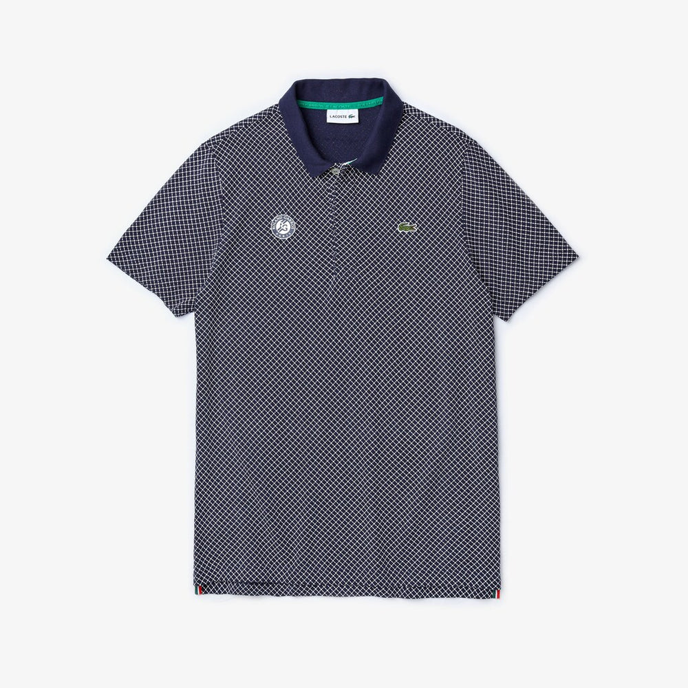Men's SPORT Roland Garros Print Cotton Polo Shirt / Lacoste