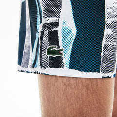 Men's LIVE Graphic Print Lightweight Swimming Trunks / Lacoste