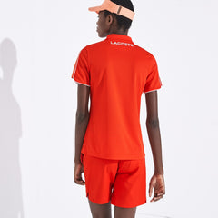 Women's SPORT Breathable Zip-Up Polo Shirt / Lacoste