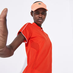 Women's SPORT Breathable Zip-Up Polo Shirt / Lacoste
