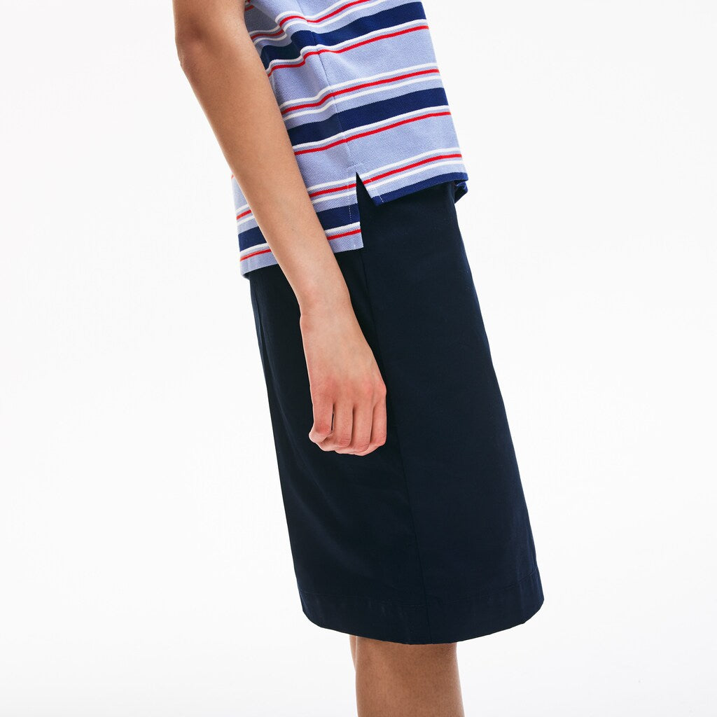 Women's Classic Fit Striped Cotton Polo Shirt / Lacoste