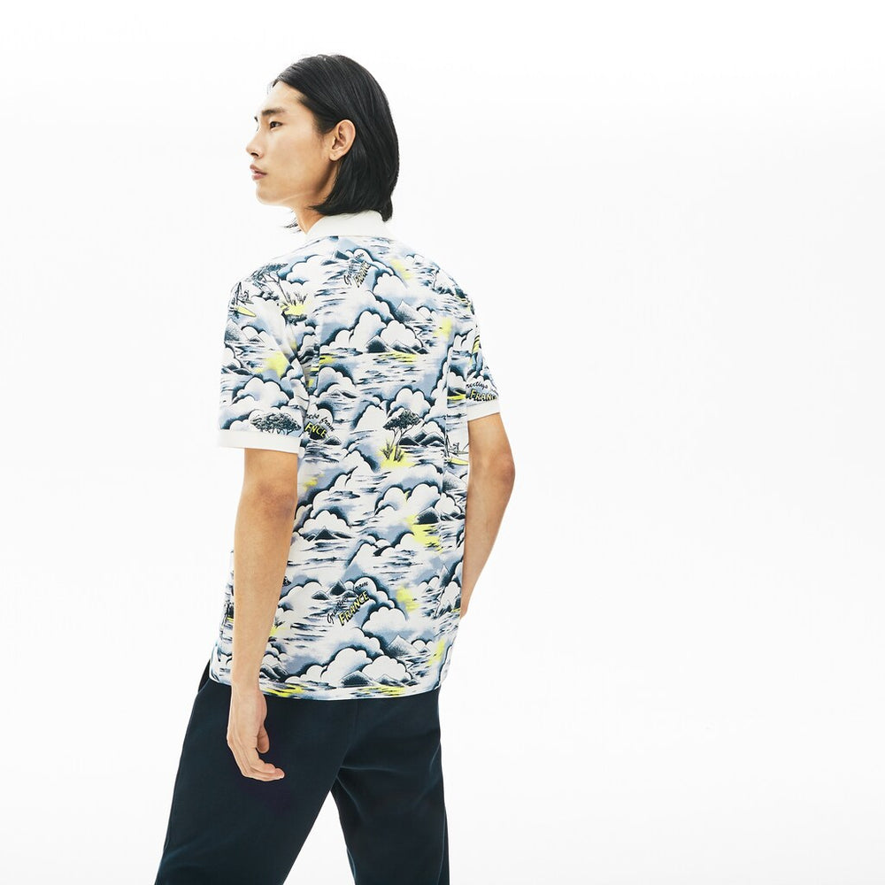 Men's Print Cotton Piqué Classic Fit Polo Shirt / Lacoste