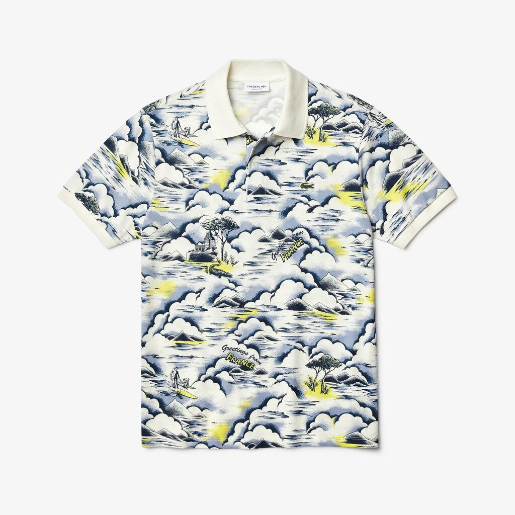 Men's Print Cotton Piqué Classic Fit Polo Shirt / Lacoste