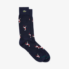 Unisex LIVE Tennis Player Pattern Socks / Lacoste