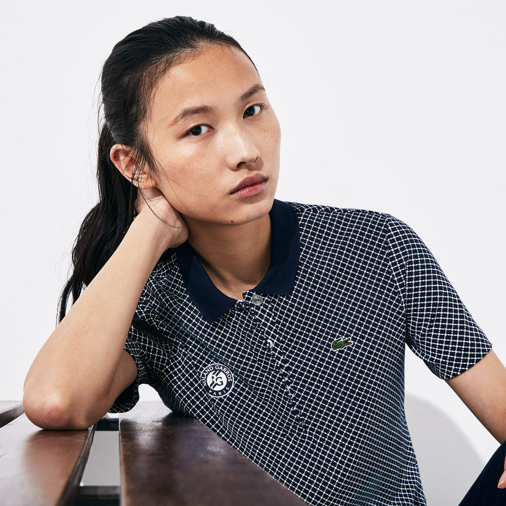 Women's SPORT Roland Garros Printed Cotton Polo Shirt / Lacoste