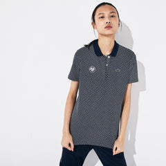 Women's SPORT Roland Garros Printed Cotton Polo Shirt / Lacoste
