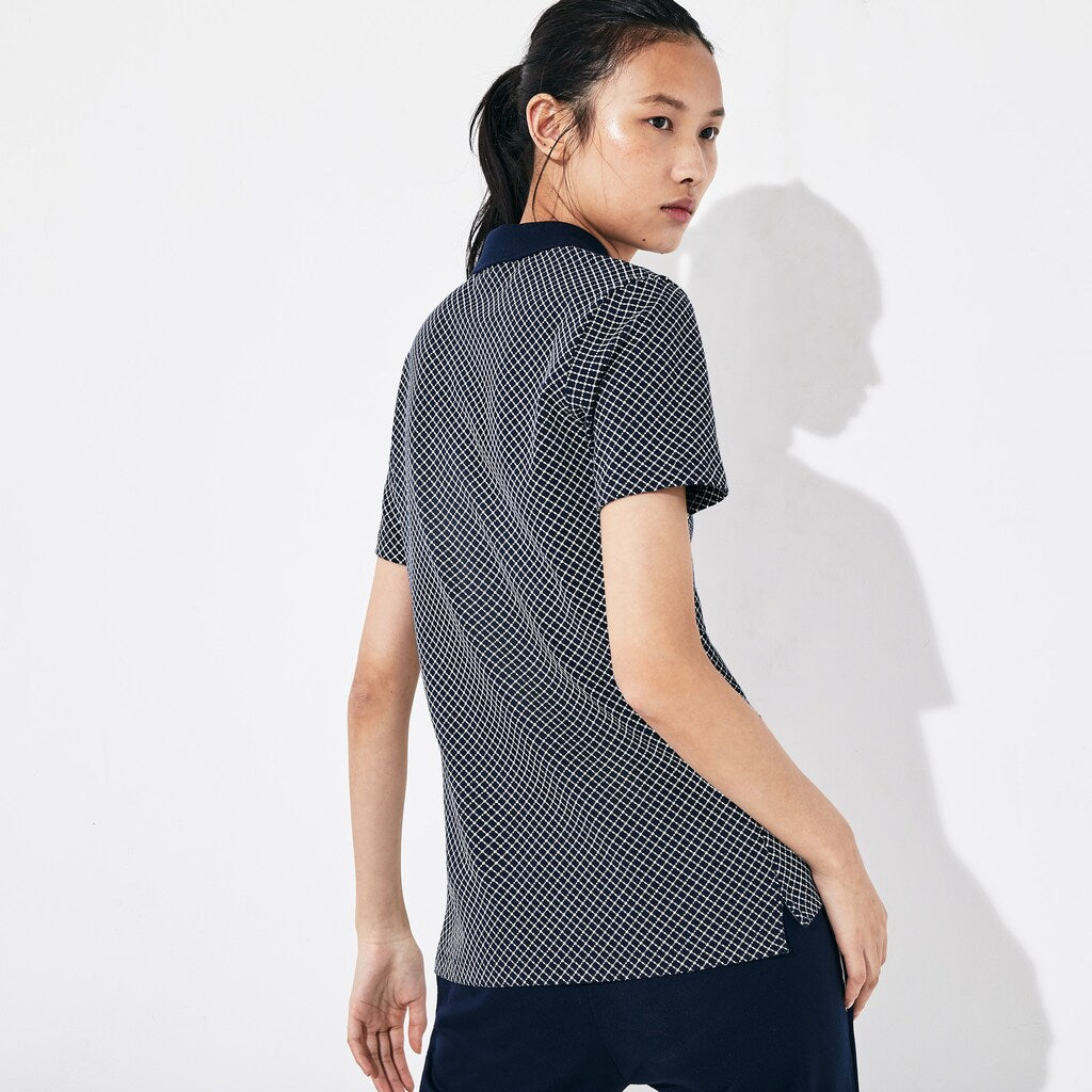 Women's SPORT Roland Garros Printed Cotton Polo Shirt / Lacoste