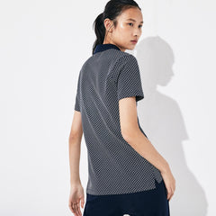 Women's SPORT Roland Garros Printed Cotton Polo Shirt / Lacoste