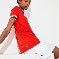 Women's SPORT Roland Garros Breathable V-Neck Polo Shirt / Lacoste