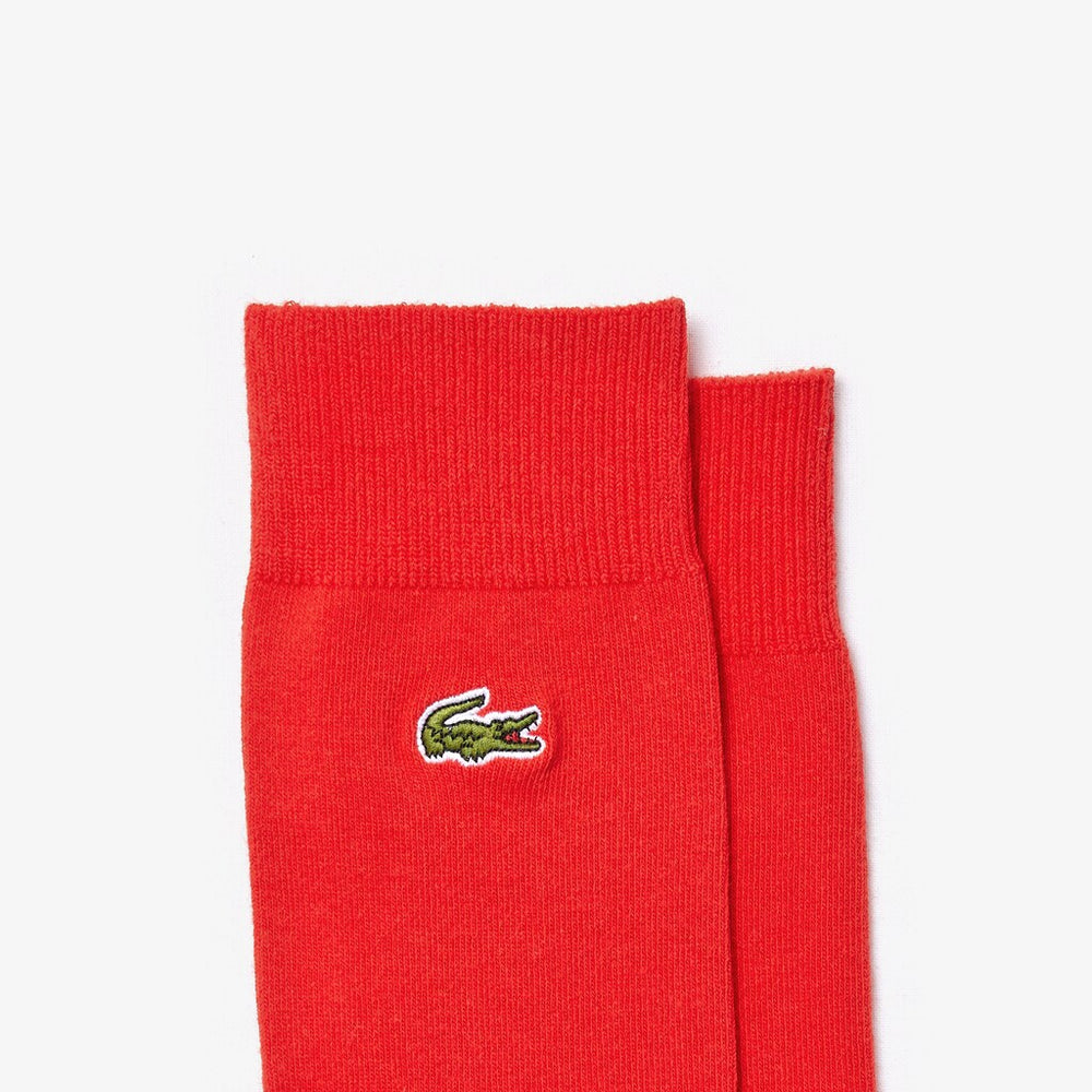 Men's Embroidered Crocodile Cotton Blend Socks / Lacoste