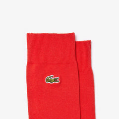 Men's Embroidered Crocodile Cotton Blend Socks / Lacoste