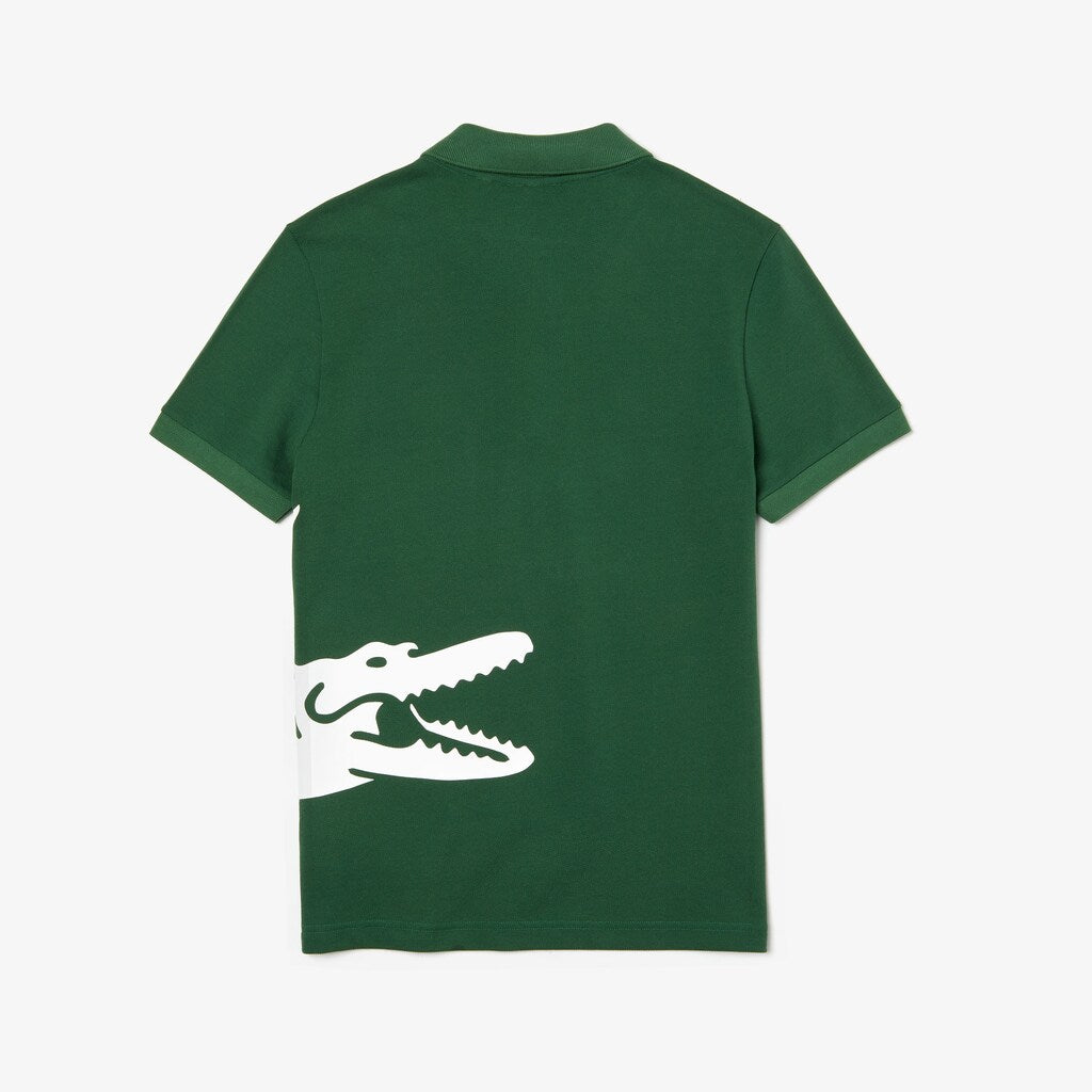 Men's Oversized Crocodile Print Polo Shirt / Lacoste