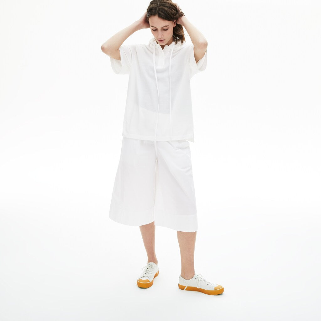 Women's Solid Cotton Piqué Hooded Polo Shirt / Lacoste