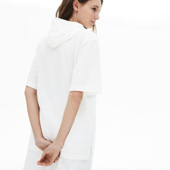 Women's Solid Cotton Piqué Hooded Polo Shirt / Lacoste