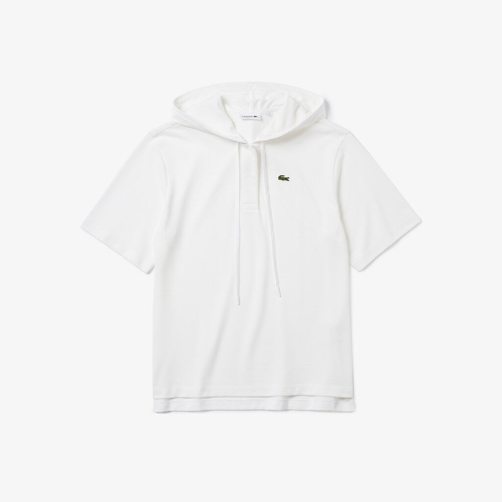 Women's Solid Cotton Piqué Hooded Polo Shirt / Lacoste