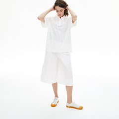Women's Solid Cotton Piqué Hooded Polo Shirt / Lacoste