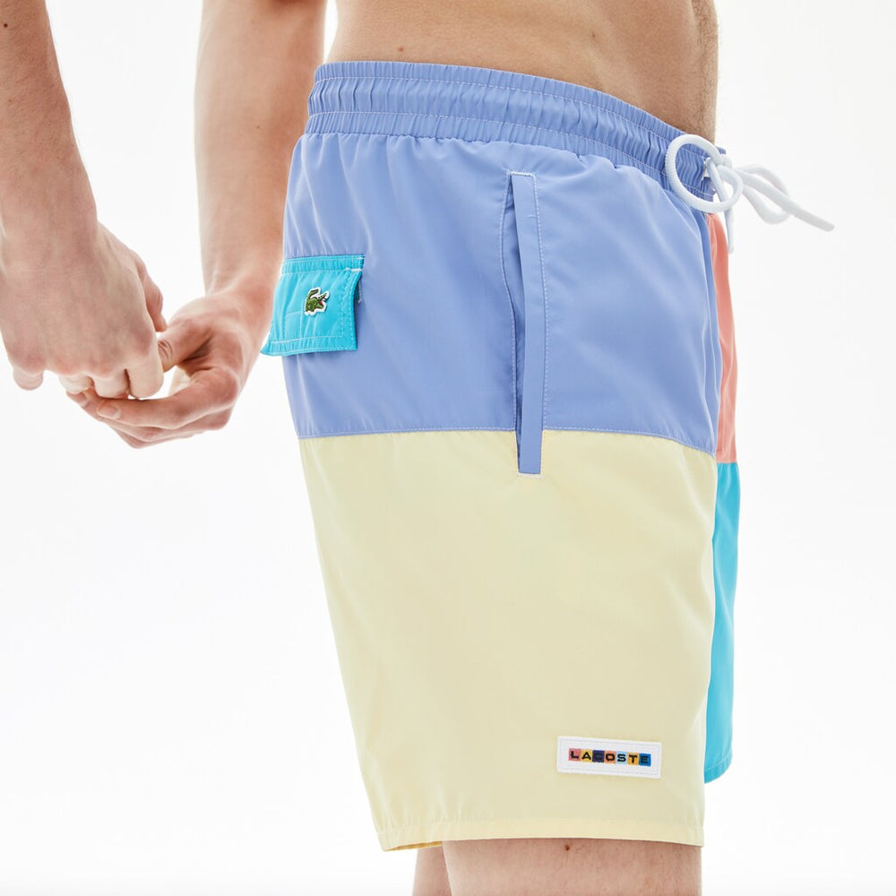 Men's Colorblock Quick-Dry Swim Shorts / Lacoste