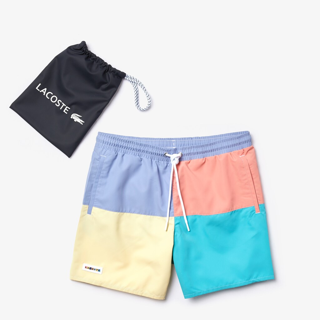 Men's Colorblock Quick-Dry Swim Shorts / Lacoste