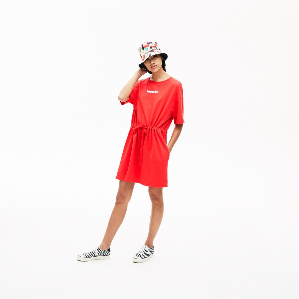 Women's Signature Cotton Fleece T-shirt Dress / Lacoste