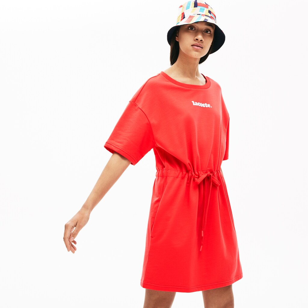 Women's Signature Cotton Fleece T-shirt Dress / Lacoste