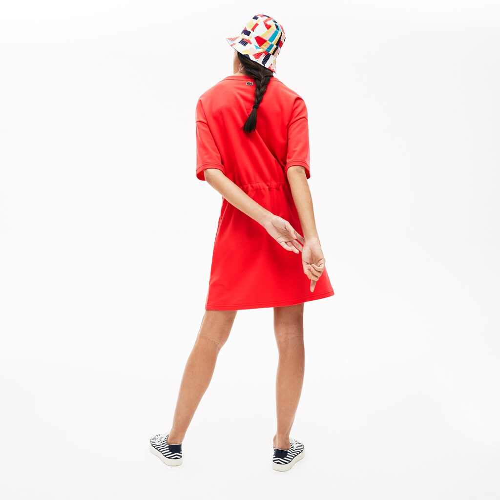 Women's Signature Cotton Fleece T-shirt Dress / Lacoste