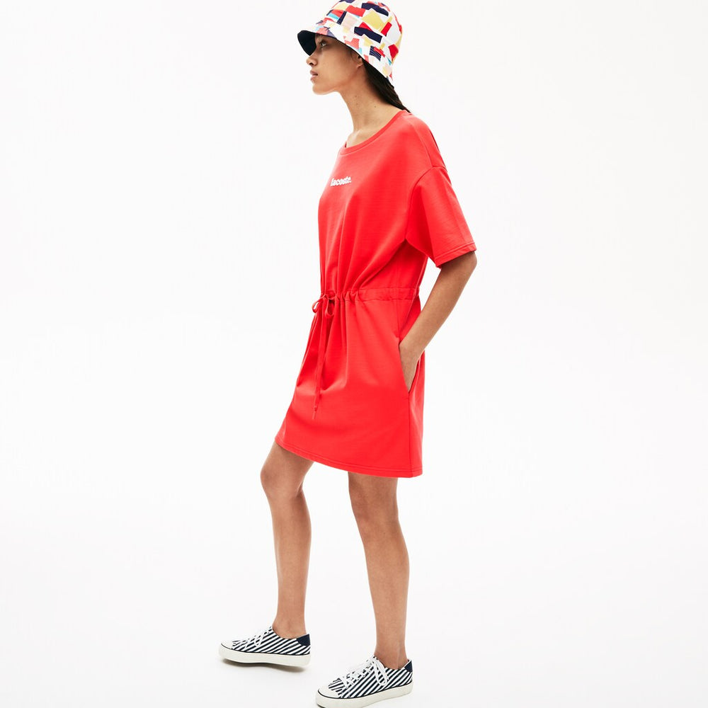 Women's Signature Cotton Fleece T-shirt Dress / Lacoste