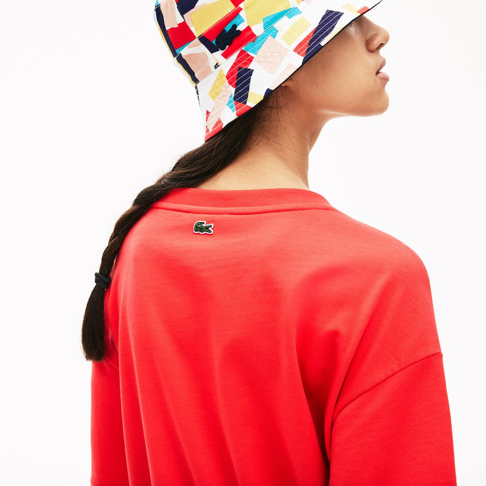 Women's Signature Cotton Fleece T-shirt Dress / Lacoste