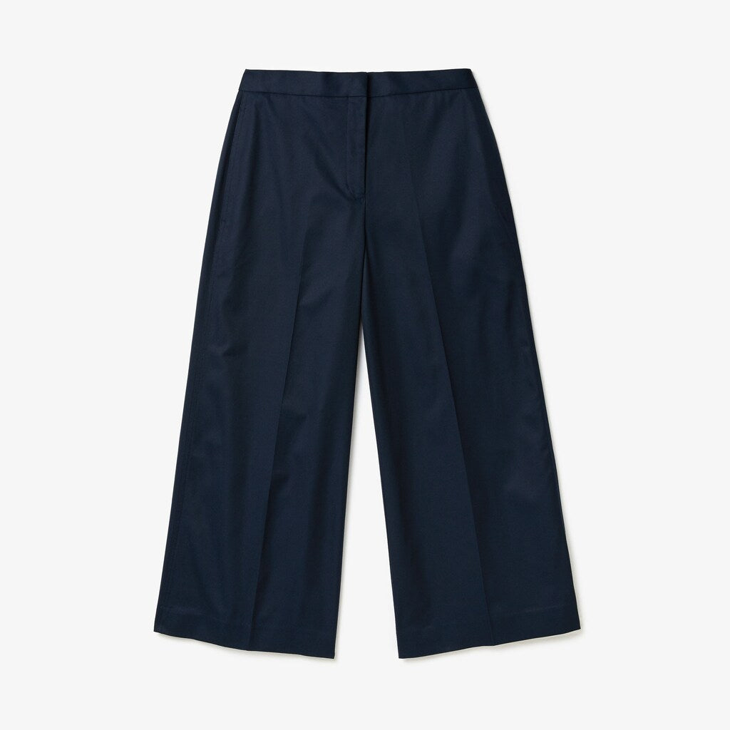 Women's Wide Cropped Cotton Pants / Lacoste