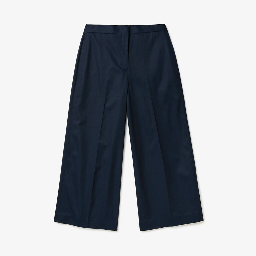 Women's Wide Cropped Cotton Pants / Lacoste