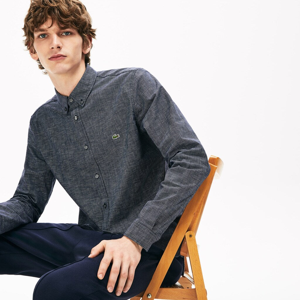 Men's Checkered Cotton Shirt / Lacoste