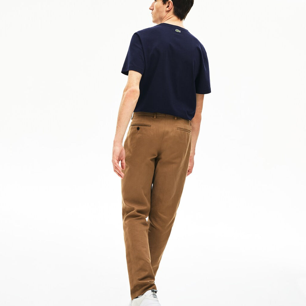 Men's Regular Fit Script Crew Neck Cotton Tee / Lacoste