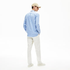 Men's Regular Fit Cotton and Silk Shirt / Lacoste