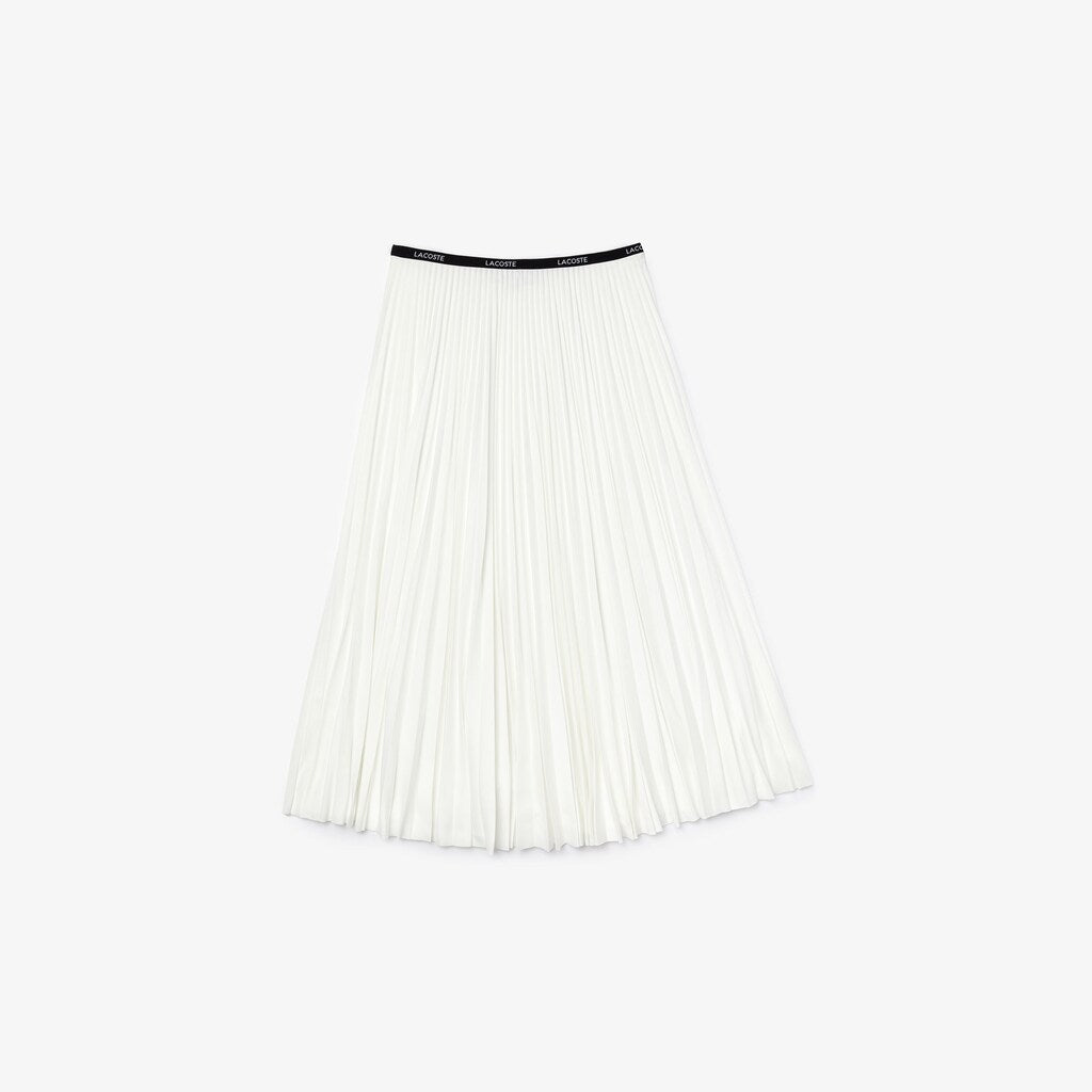 Women's Branded Elasticised Pleated Skirt / Lacoste